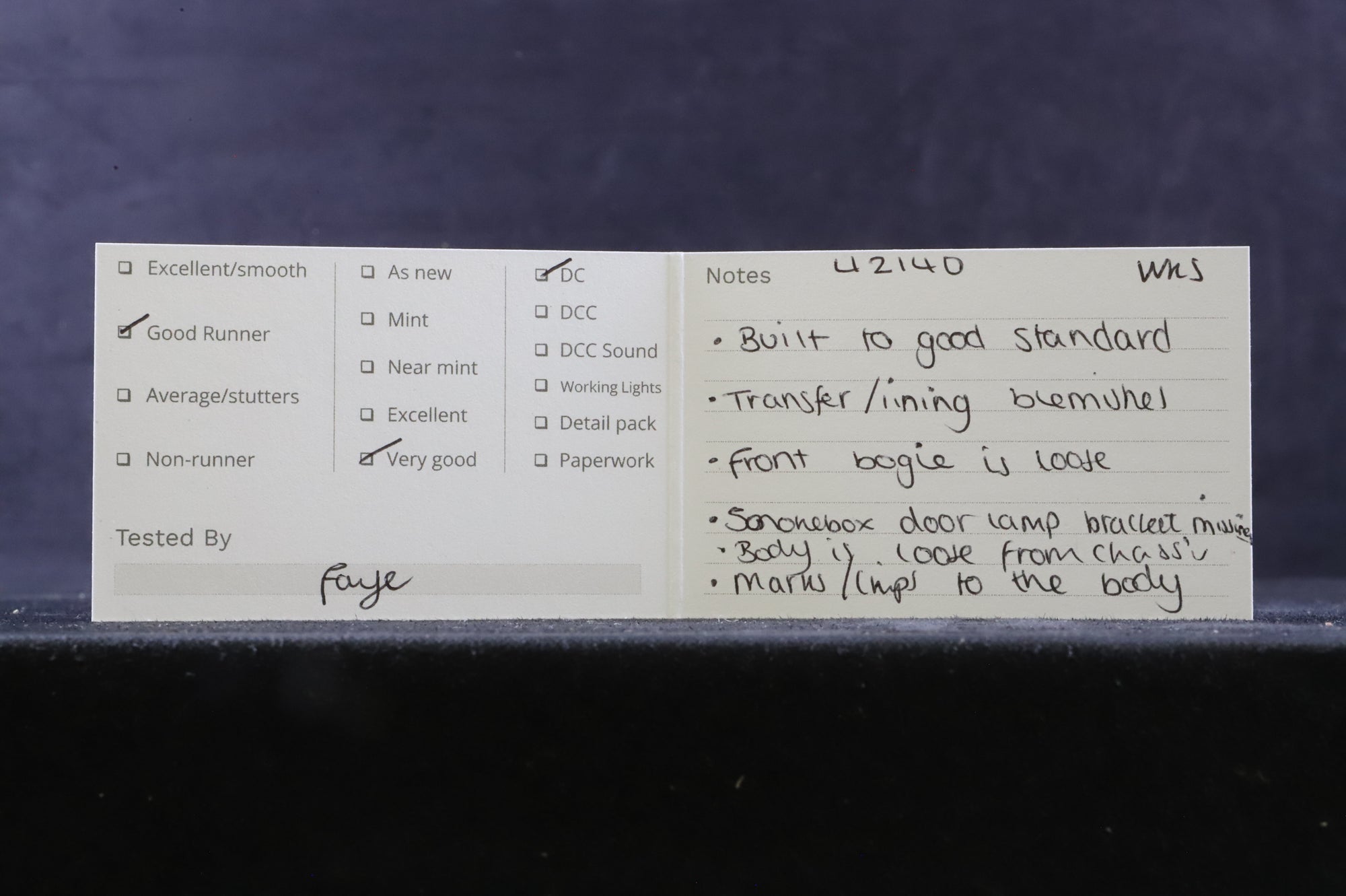 WORKSHOP DJH OO K52 Fairburn '42140' BR Black E/C Kit Built