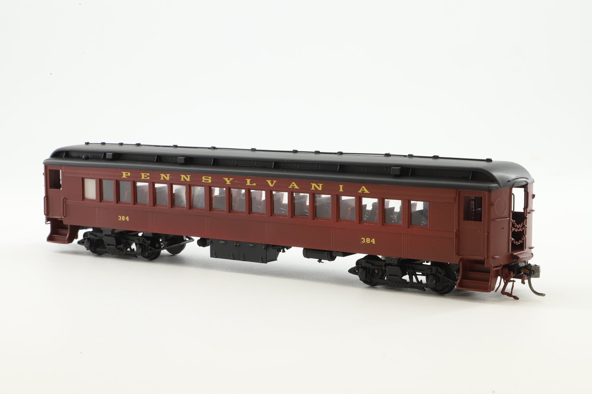 Railworks Ltd HO Brass Passenger Car PRR P54 Coach w/ Interior '384'