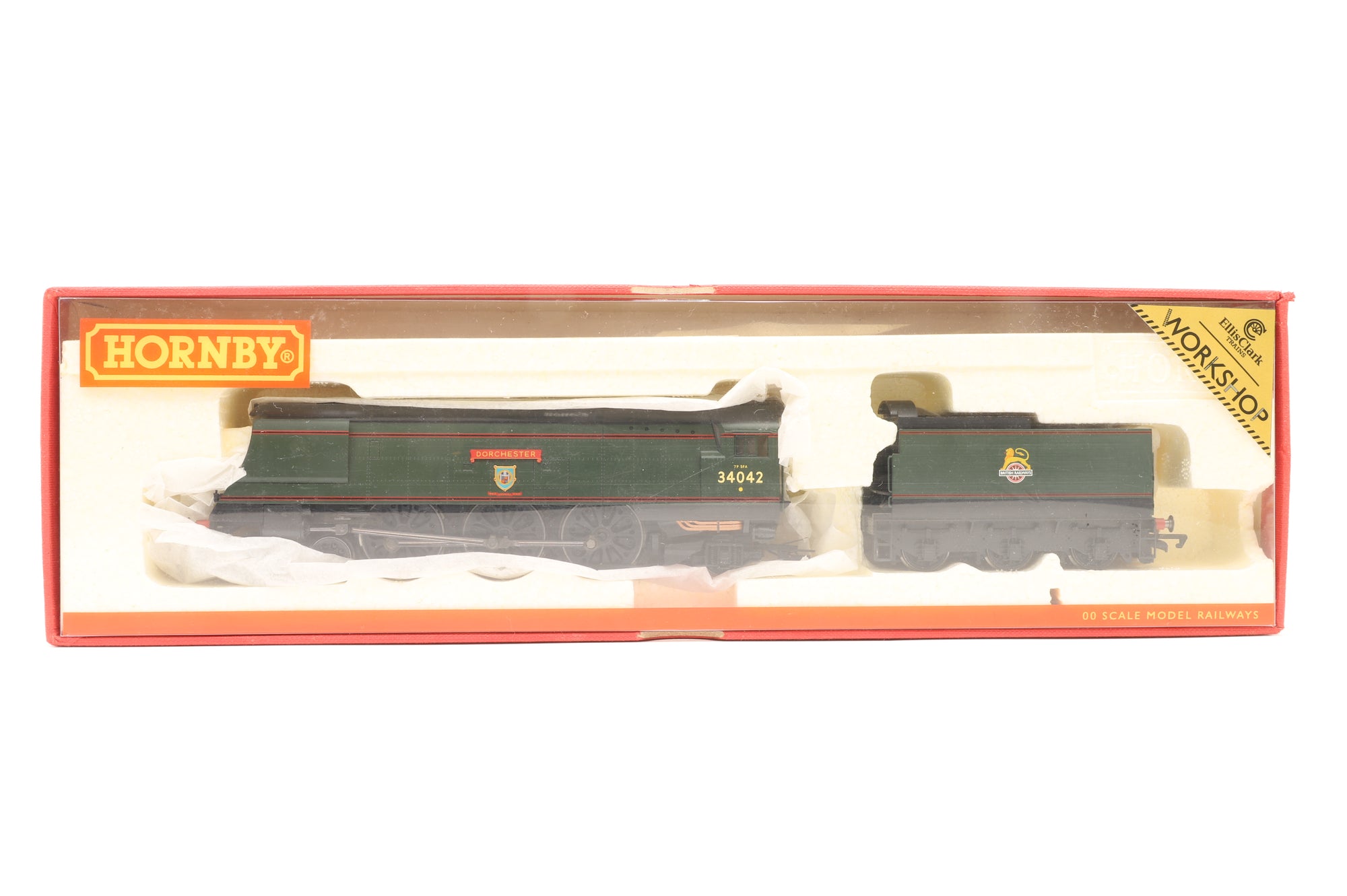 WORKSHOP Hornby OO West Country Class 34042 'Dorchester' in Lined BR Green w/ Early Crests