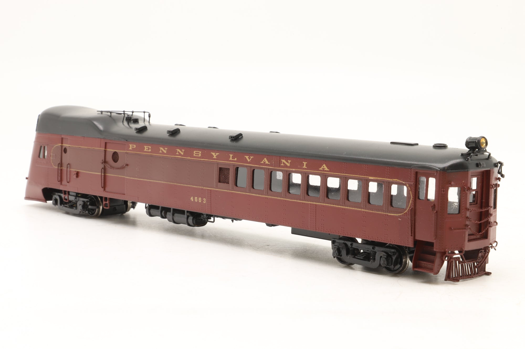 NJ Custom Brass/GOM HO Brass PRR Gas-Electric 'Doodlebug' Railcar #4663 w/ Streamlining