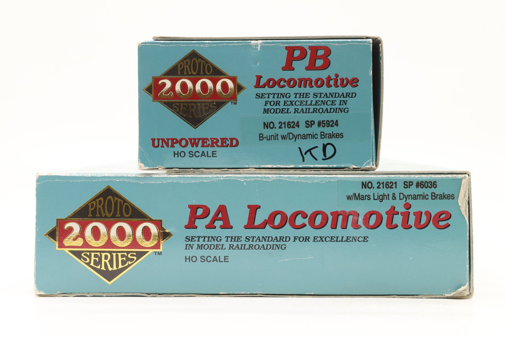 Proto 2000 HO 21621/24 PA/B Set 6036/5024 in SP Black/Red