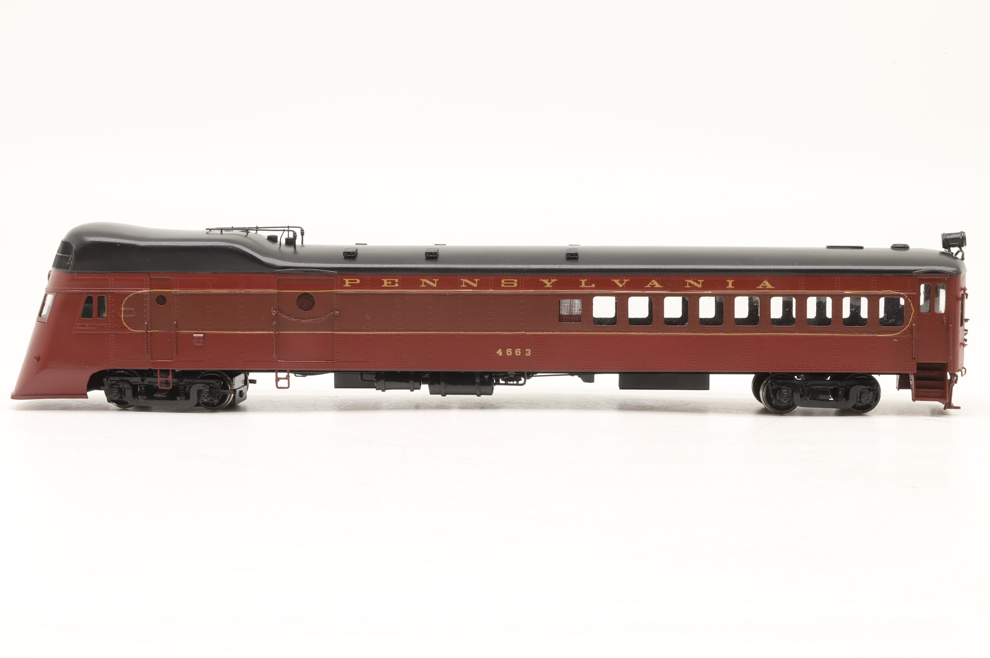 NJ Custom Brass/GOM HO Brass PRR Gas-Electric 'Doodlebug' Railcar #4663 w/ Streamlining