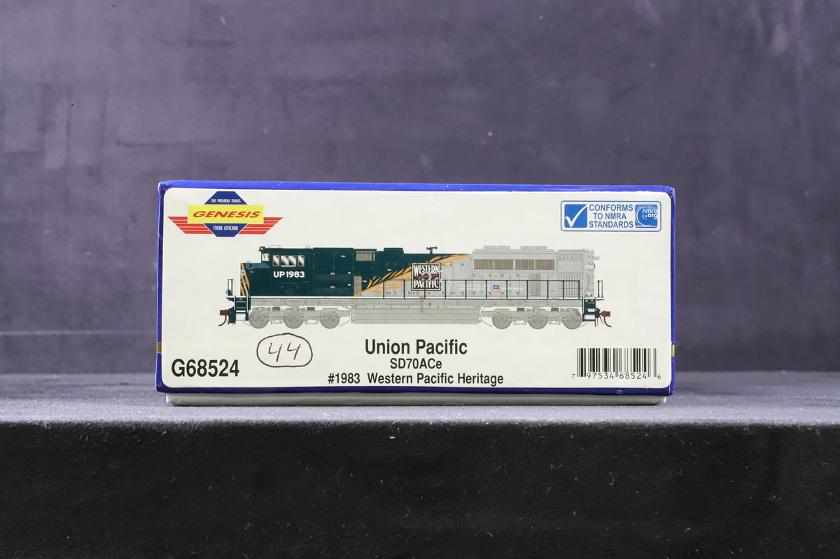 Genesis HO G68524 SD70ACe &#39;1983&#39; Western Pacific Heritage Union Pacific