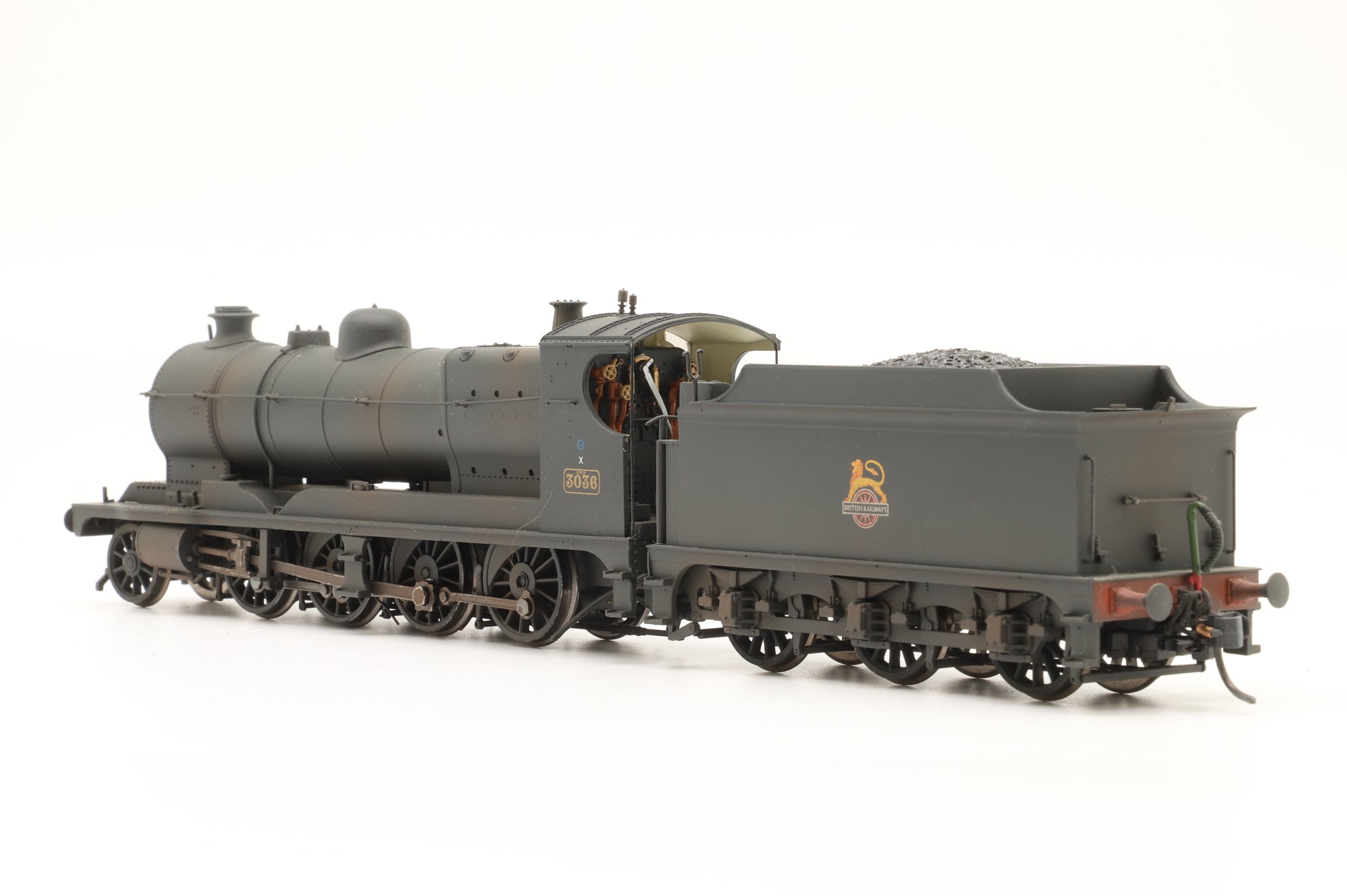 Bachmann OO 31-128 3000 Class ROD '3036' BR Black Early Emblem, Weathered & DCC Sound
