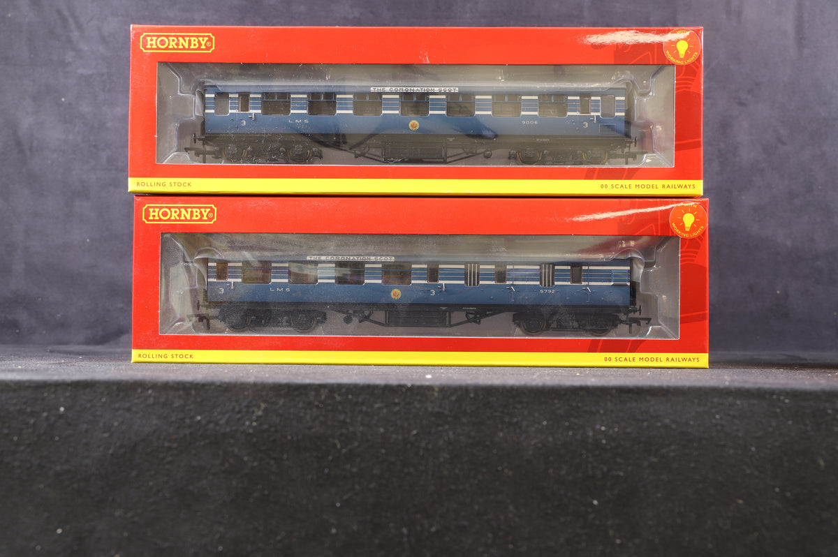 Hornby OO Complete Rake Of 9 LMS Stanier Coronation Scot Coaches