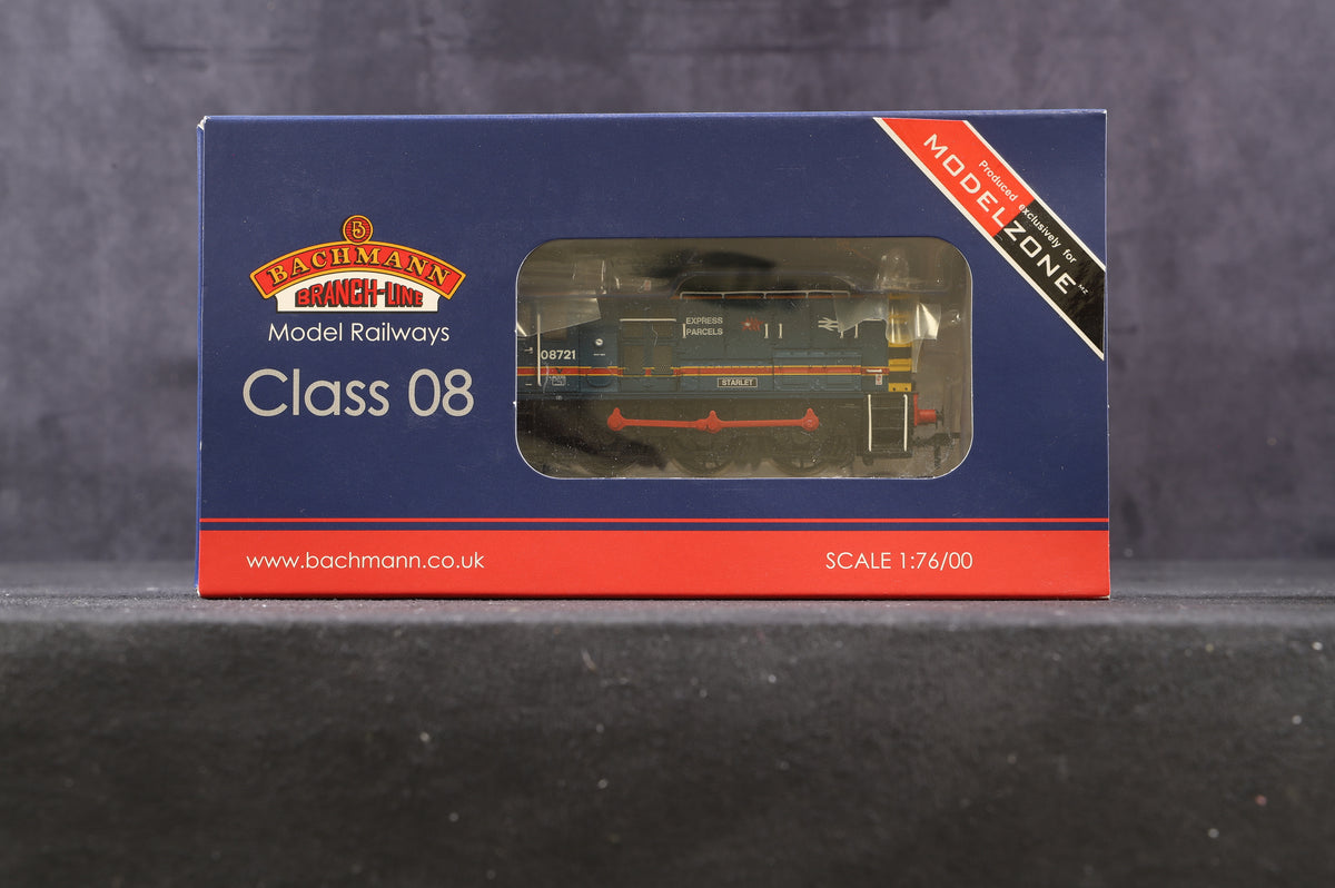 Bachmann OO 32-111Z Class 08 &#39;08721&#39; Express Parcels &#39;Starlet&#39;, Modelzone Excl. 288/512