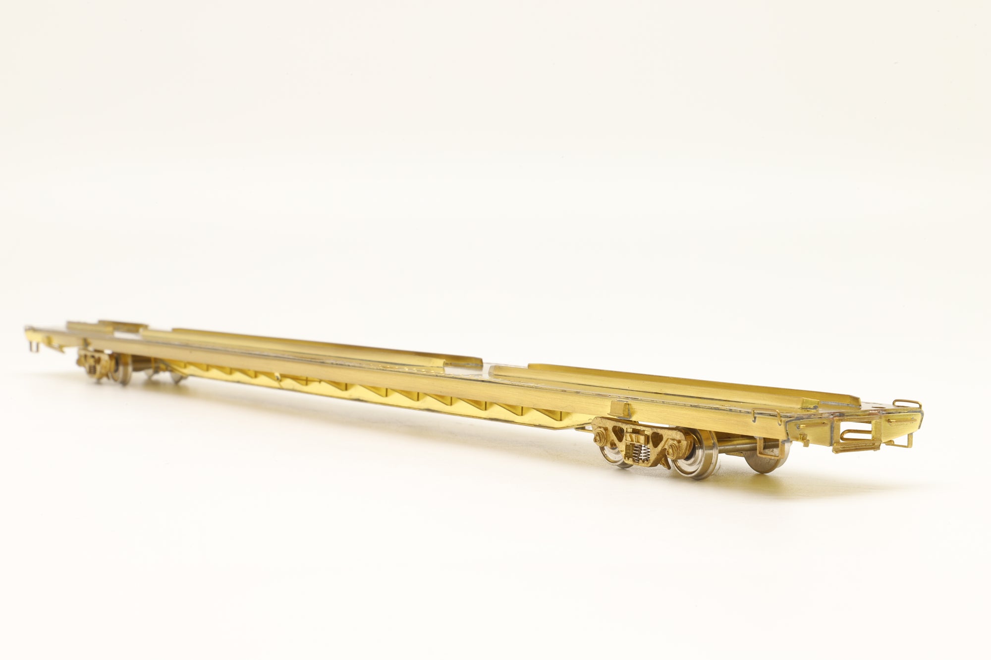 Overland Models/Ajin HO OMI-3025 TOFC Trailer Train Flat Car 89'-4'' Main Central 105081, Unpainted Brass