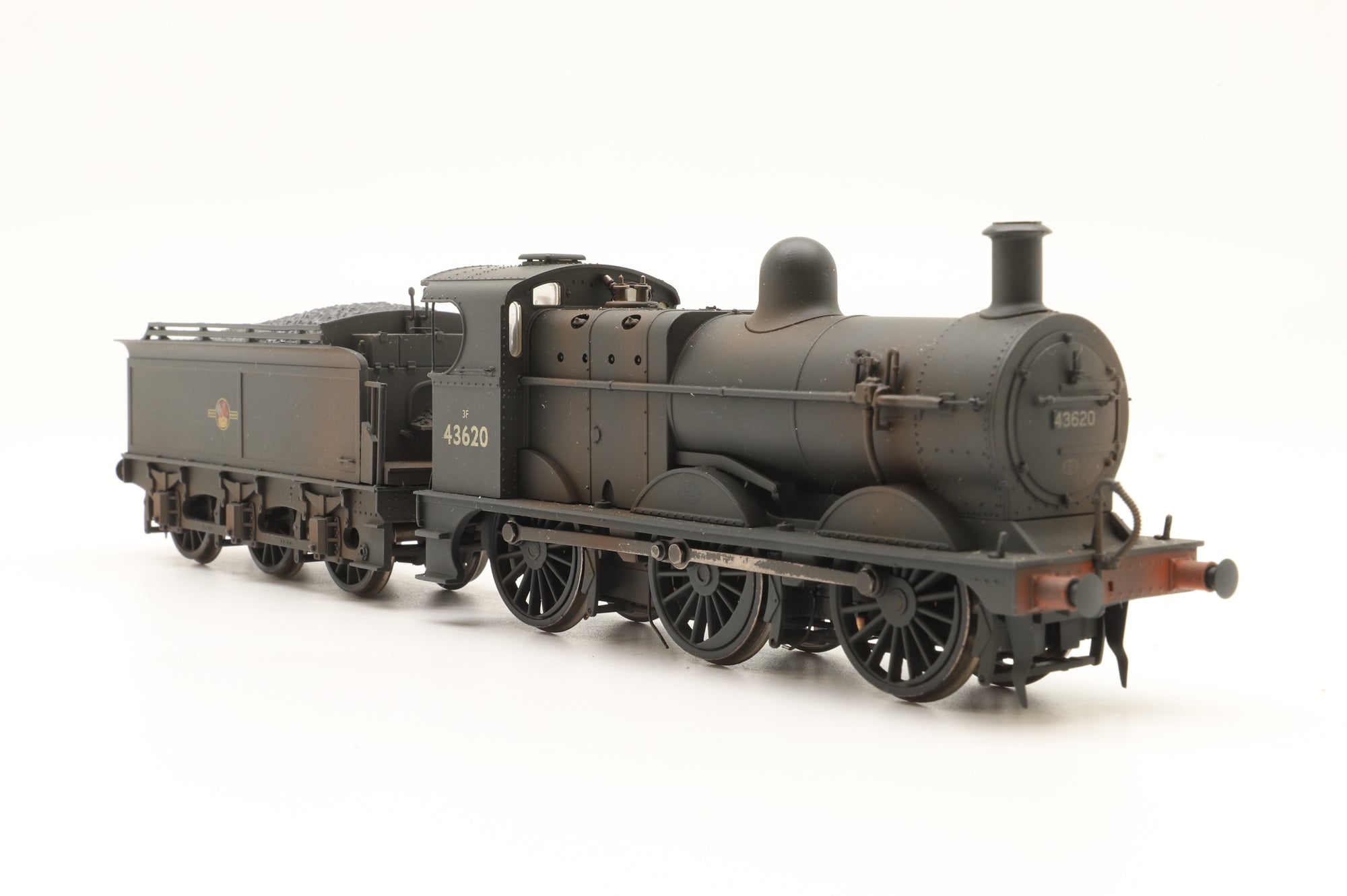 Bachmann OO 31-628DC Class 3F '43620' BR Black L/C Weathered DCC Fitted