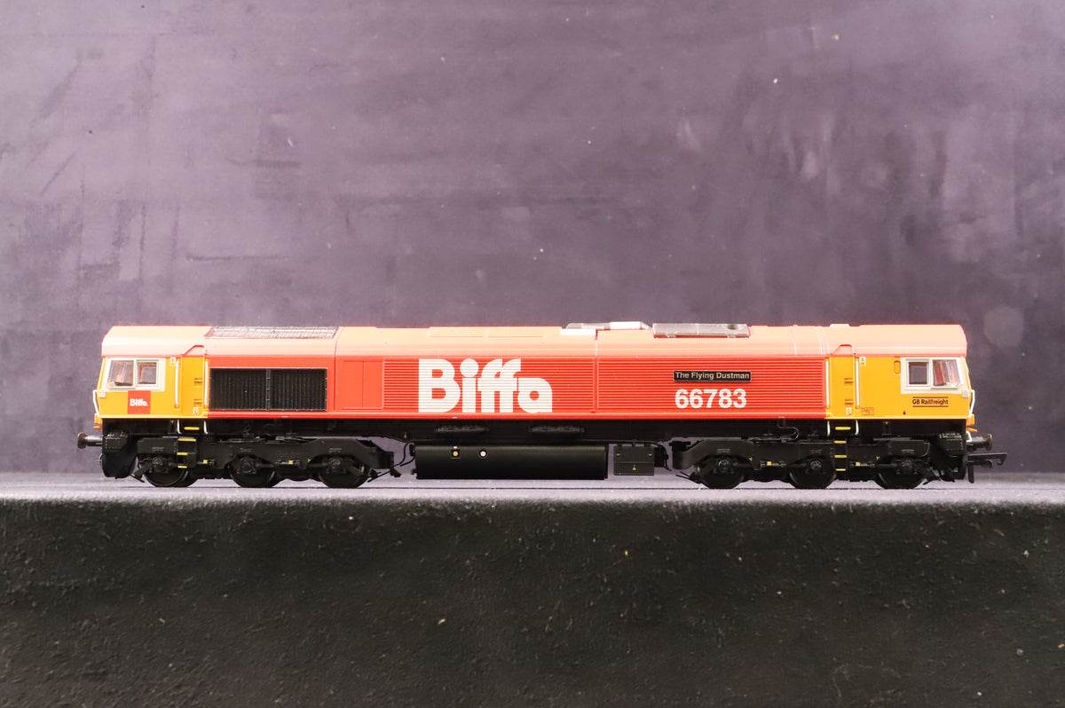 Hattons OO H4-66-032-S Class 66 66783 &#39;The Flying Dustman&#39; in Biffa Livery - DCC Sound