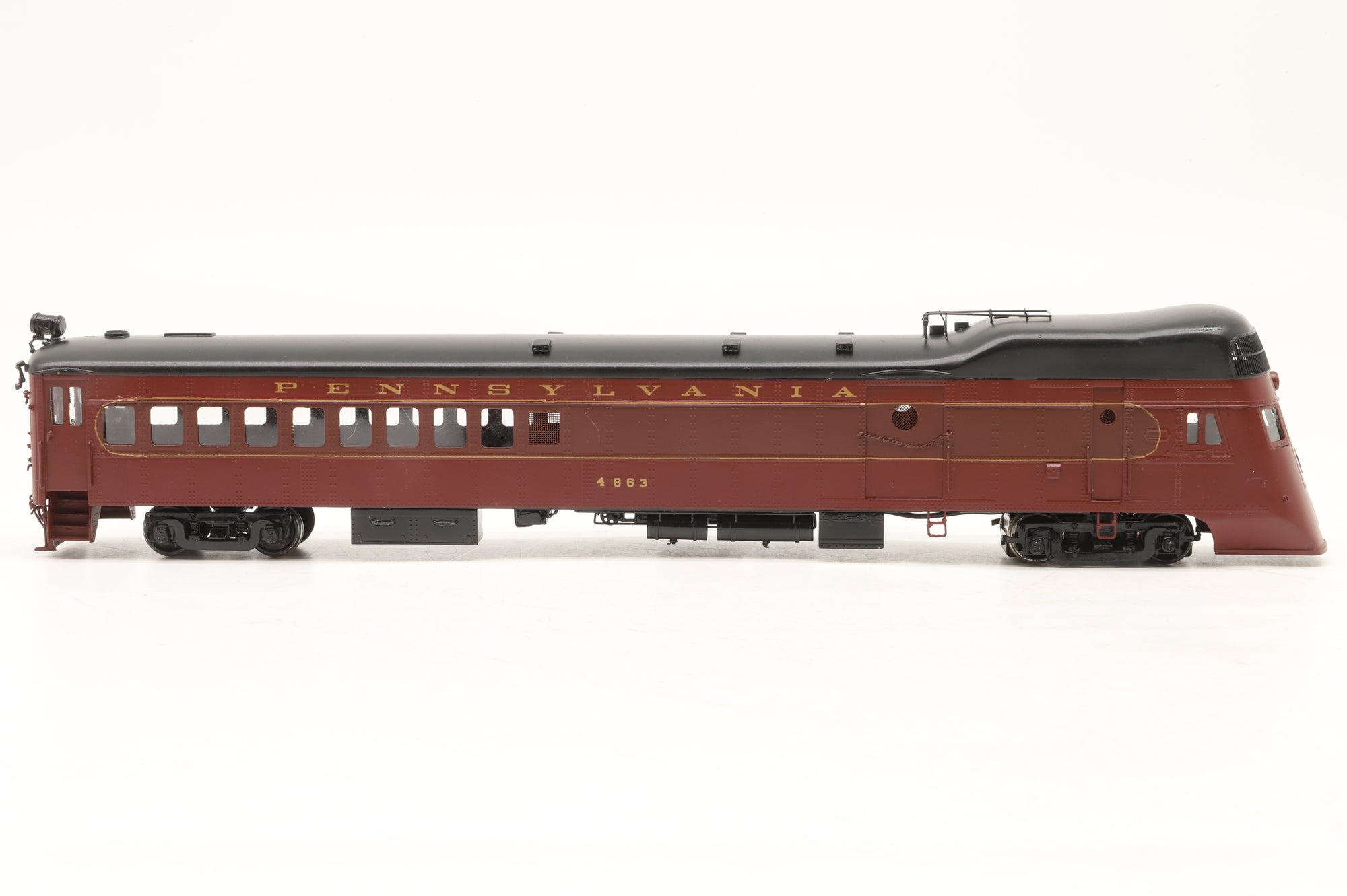 NJ Custom Brass/GOM HO Brass PRR Gas-Electric 'Doodlebug' Railcar #4663 w/ Streamlining
