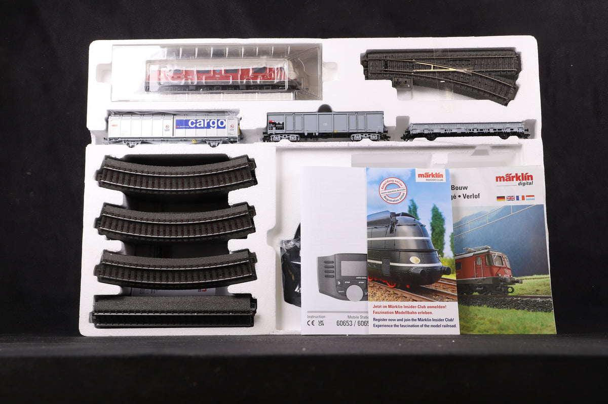 Marklin HO 29488 &quot;Swiss Freight Train w/Class Re 620&quot; MFX Digital Starter Set w/Sound
