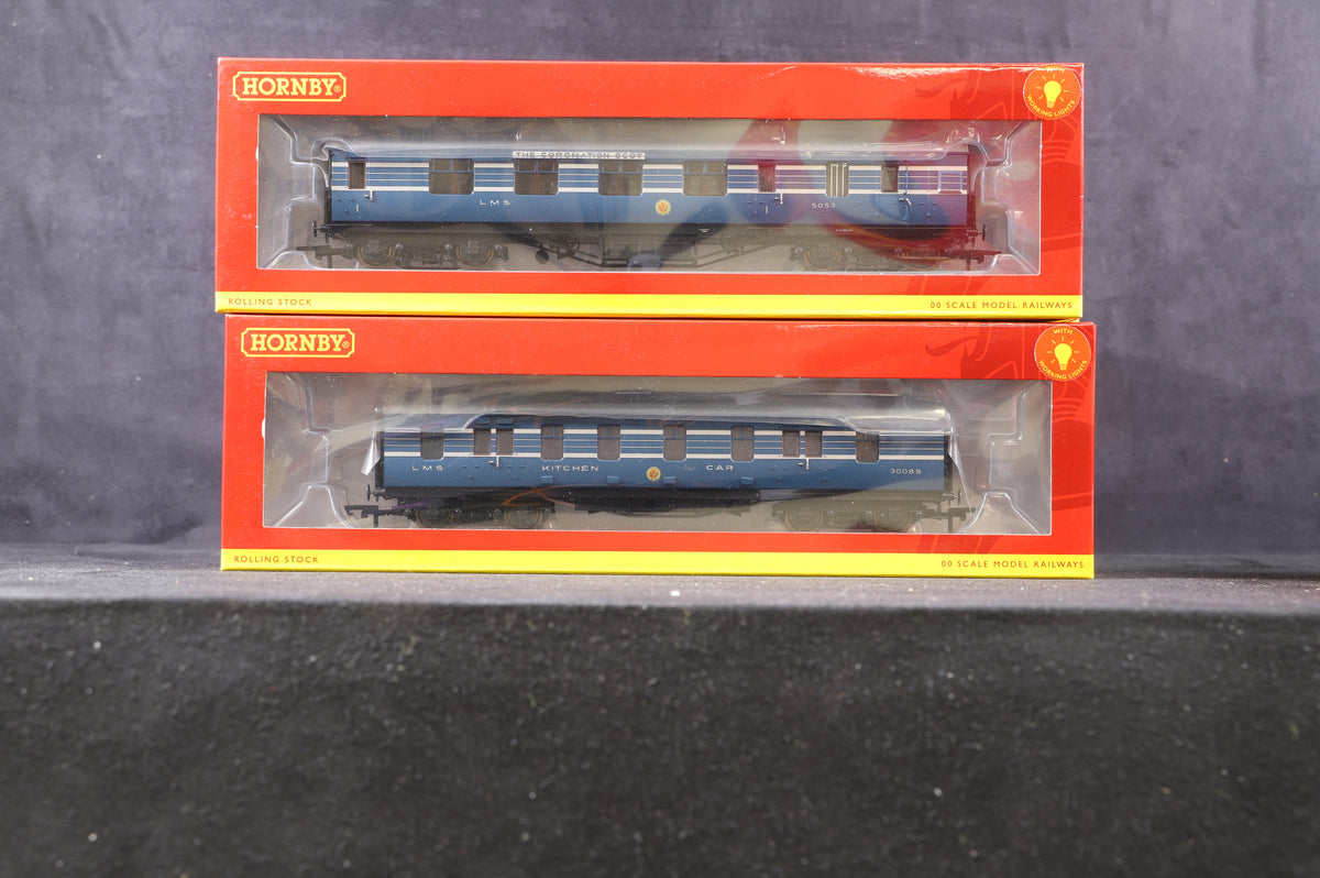 Hornby OO Complete Rake Of 9 LMS Stanier Coronation Scot Coaches