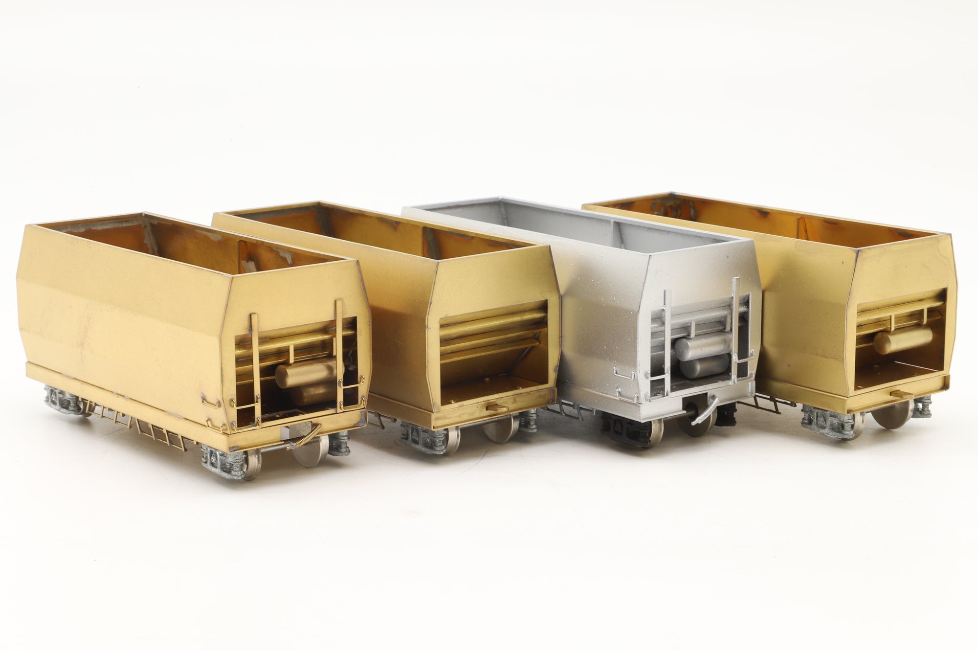 North West Short Line HO Brass 4 Unit Articulated Hopper Car Set