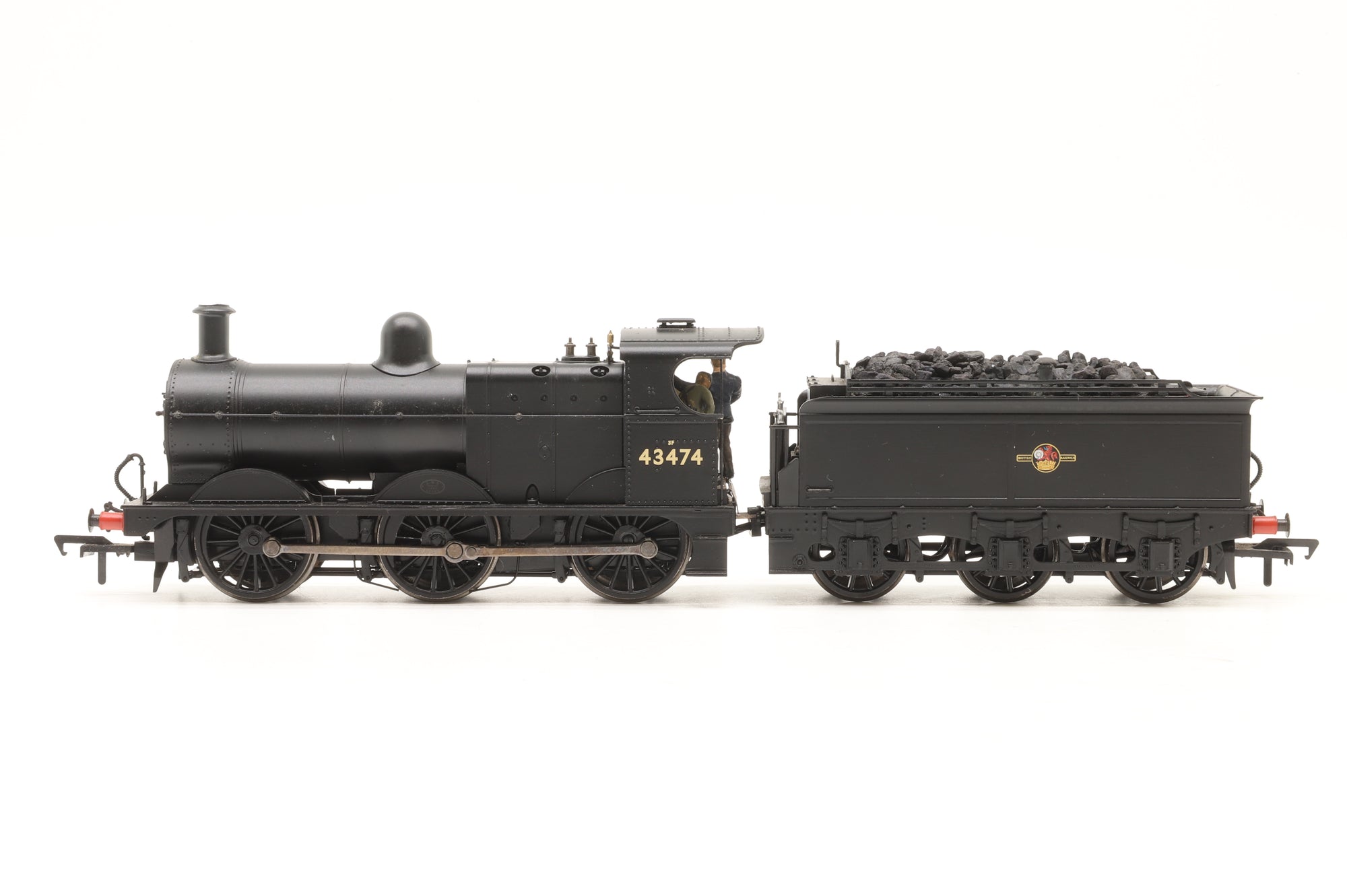 Bachmann OO 31-625 Class 3F '43474' BR Black Late Crest