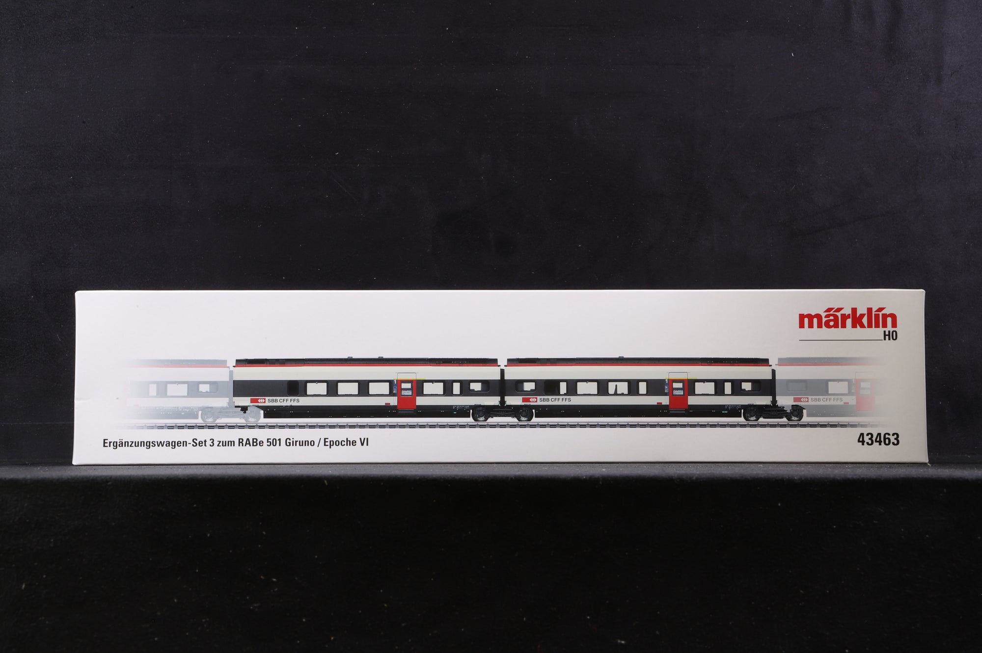 Marklin HO 39810 Class RABe 501 Giruno &  43461, 2 & 3 Add-On Car Sets