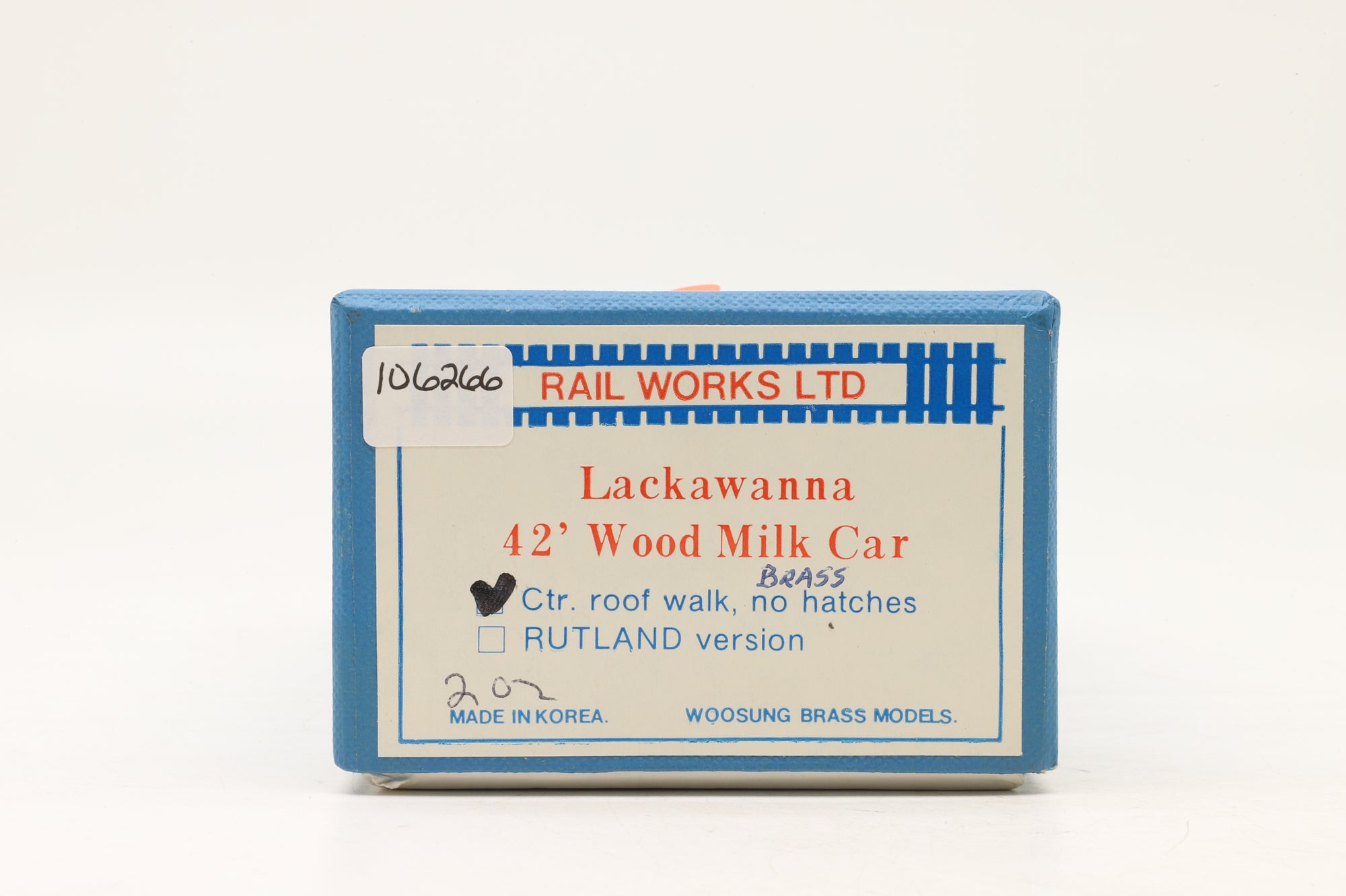 Rail Works Ltd HO Brass Lackawanna 42' Wood Milk Car – Partially Painted