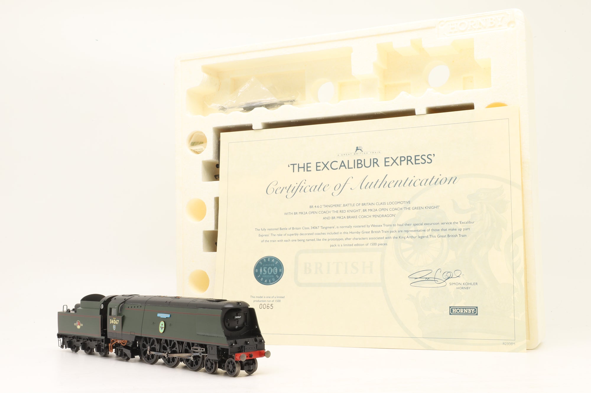 WORKSHOP Hornby OO R2308M The Excalibur Express Train Pack Ltd Ed 65/ 1500 Non Runner