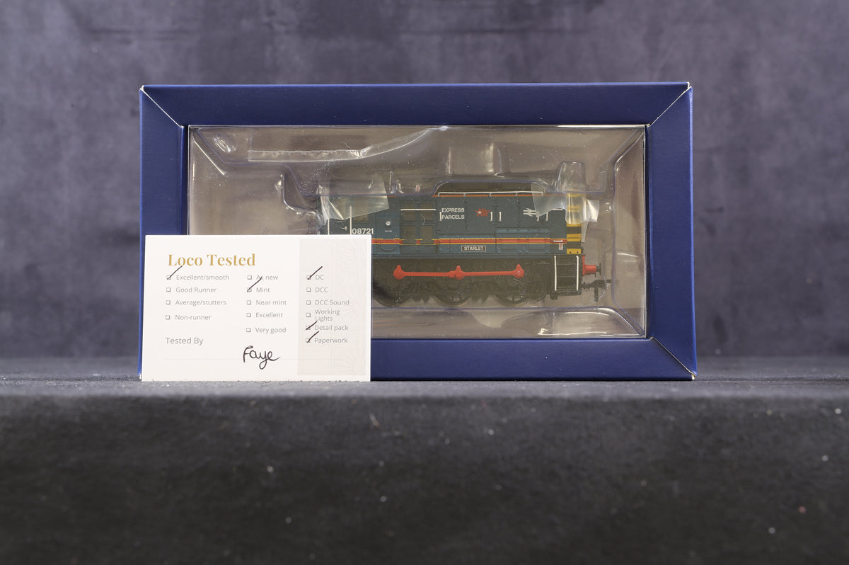 Bachmann OO 32-111Z Class 08 &#39;08721&#39; Express Parcels &#39;Starlet&#39;, Modelzone Excl. 288/512