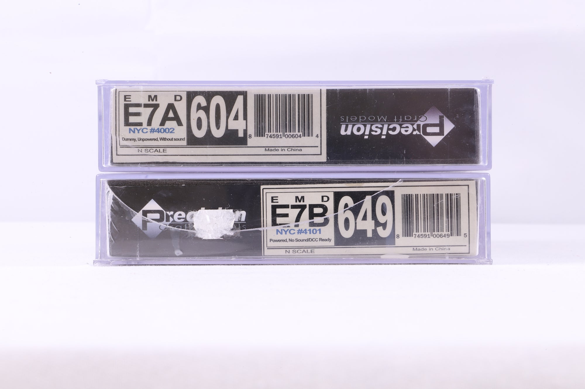 Precision Craft Models N 649 & 604 E7A & B NYC Diesel Locomotives