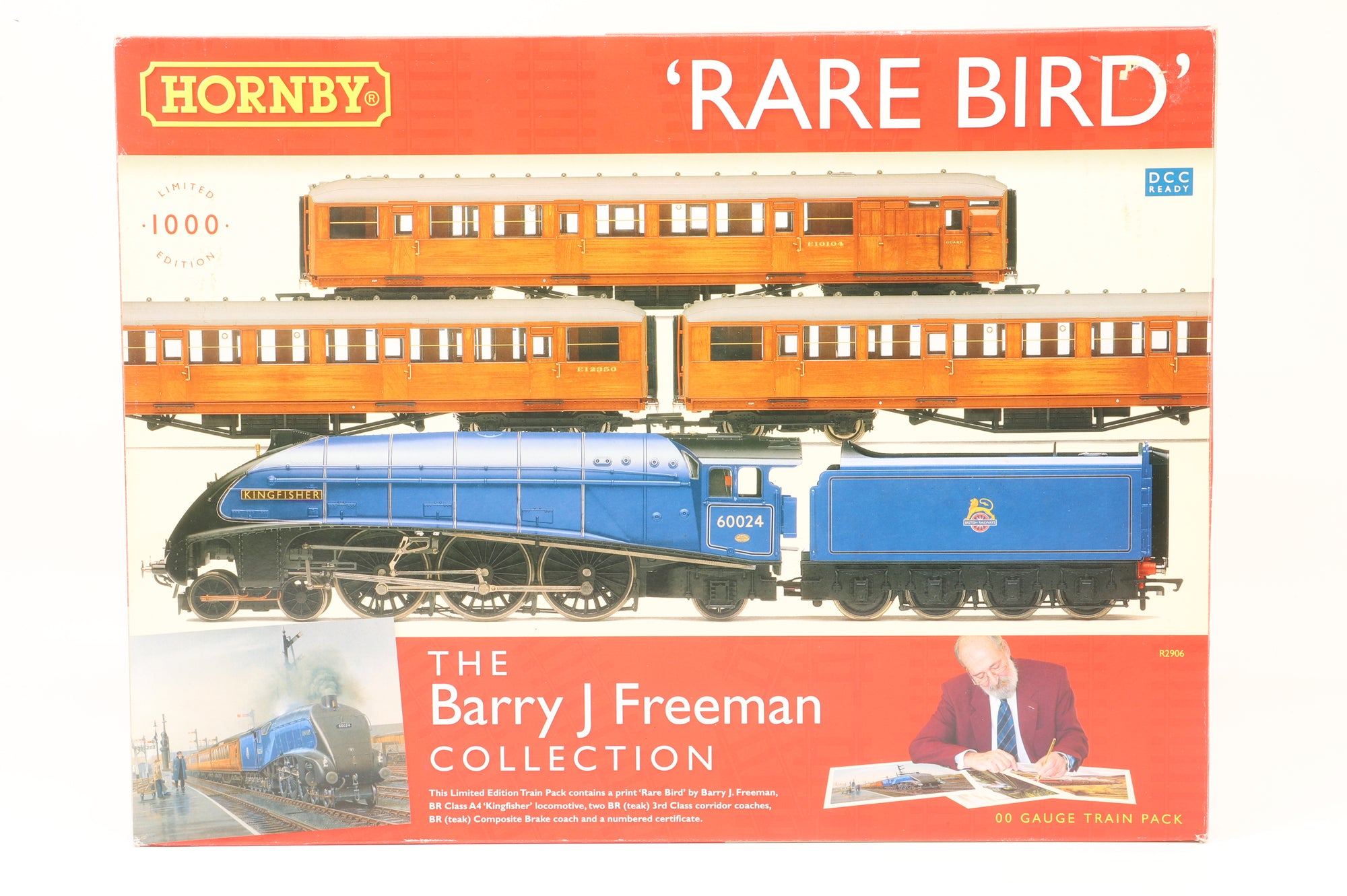 Hornby OO R2906 'Rare Bird' Train Set - A4 Class Loco & 3 Gresley Teak Coaches