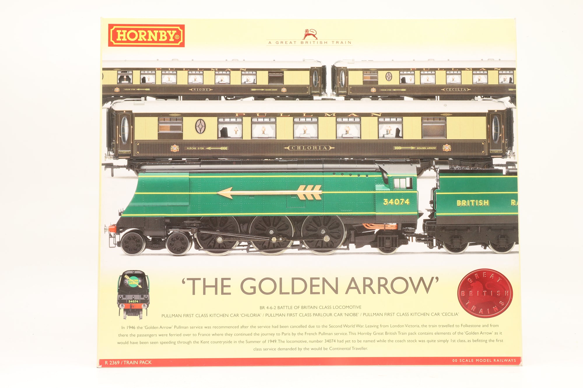 Hornby OO R2369 A Great British Train Pack 'The Golden Arrow'