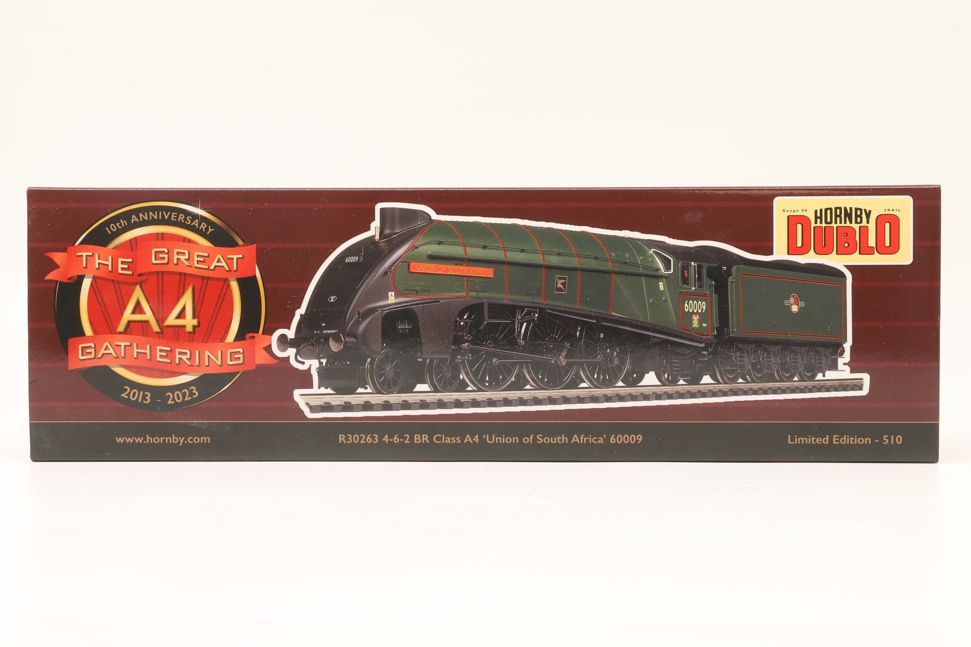 Hornby Dublo OO R30263 Class A4 '60009' 'Union Of South Africa' BR Lined Green L/C DCC Sound Ltd Ed 7/ 510