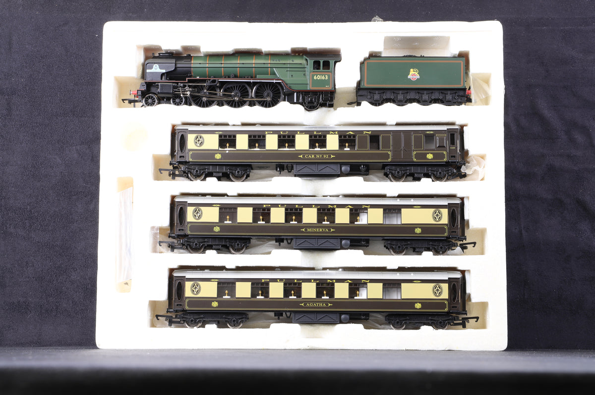 Hornby OO R3093 Peppercorn A1 Class &#39;Tornado&#39; &#39;60163 BR Green E/C &#39;Torando Pullman&#39; Train Pack, DCC Fitted