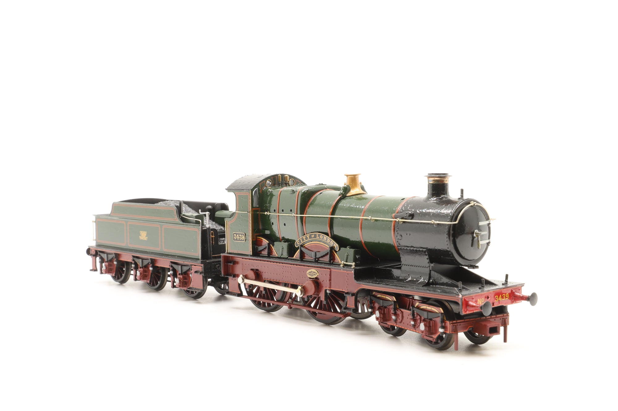 Bachmann OO 31-727 City Class 4-4-0 3439 'City of London' in Lined GWR Green w/ Monogram
