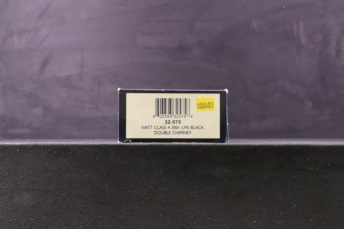 Bachmann OO 32-575 Ivatt Class 4 &#39;3001&#39; LMS Black Double Chimney