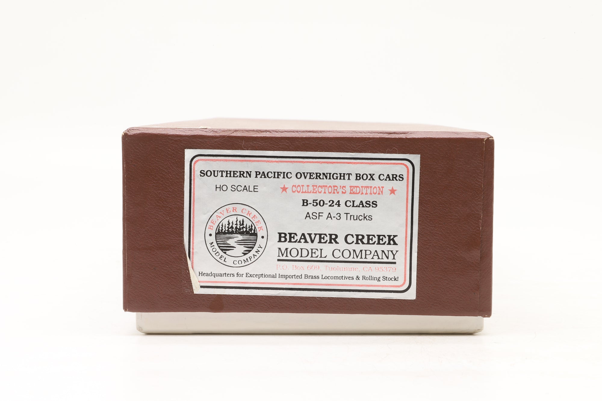 Beaver Creek MC HO Brass SP Overnight Box Cars B-50-24 Class ASF A-3 Trucks Factory Painted
