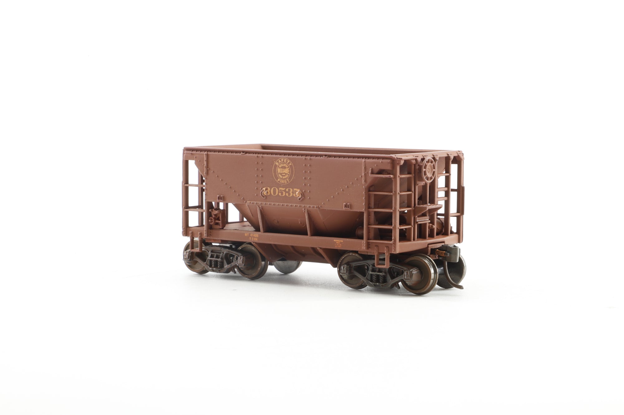 Walthers HO 932-4462 12-Pack of Ore Cars in DMIR Brown - Pro-Customised/Weathered