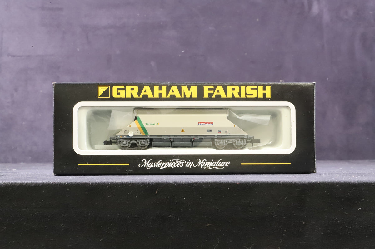 Graham Farish N 377-102(A) Rake Of 4 JGA Bogie Hopper Wagons &#39;Tarmac&#39;