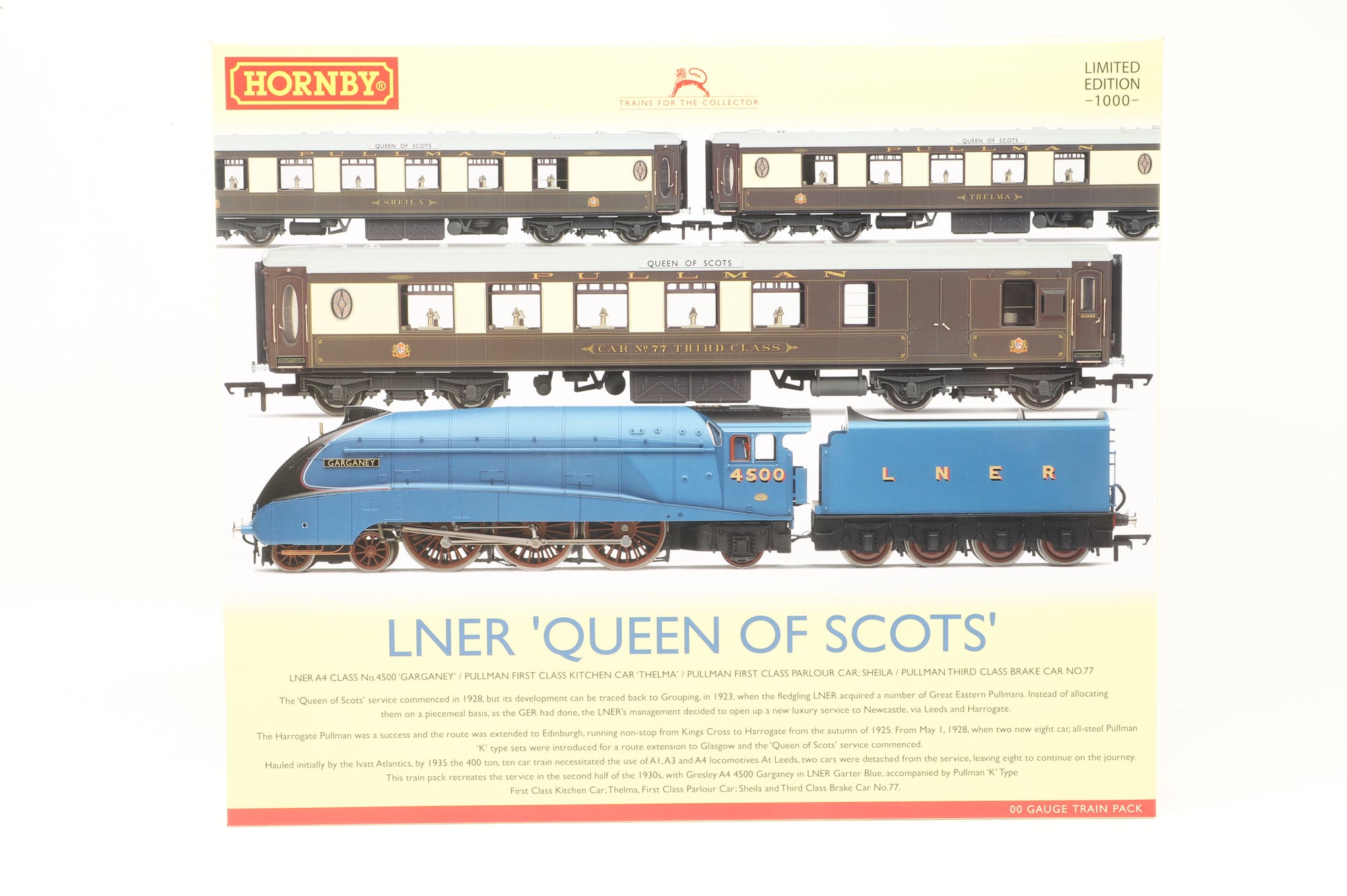 Hornby OO R3402 'Queen of Scots' Train Pack - A4 Class Loco & 3 Pullman Coaches