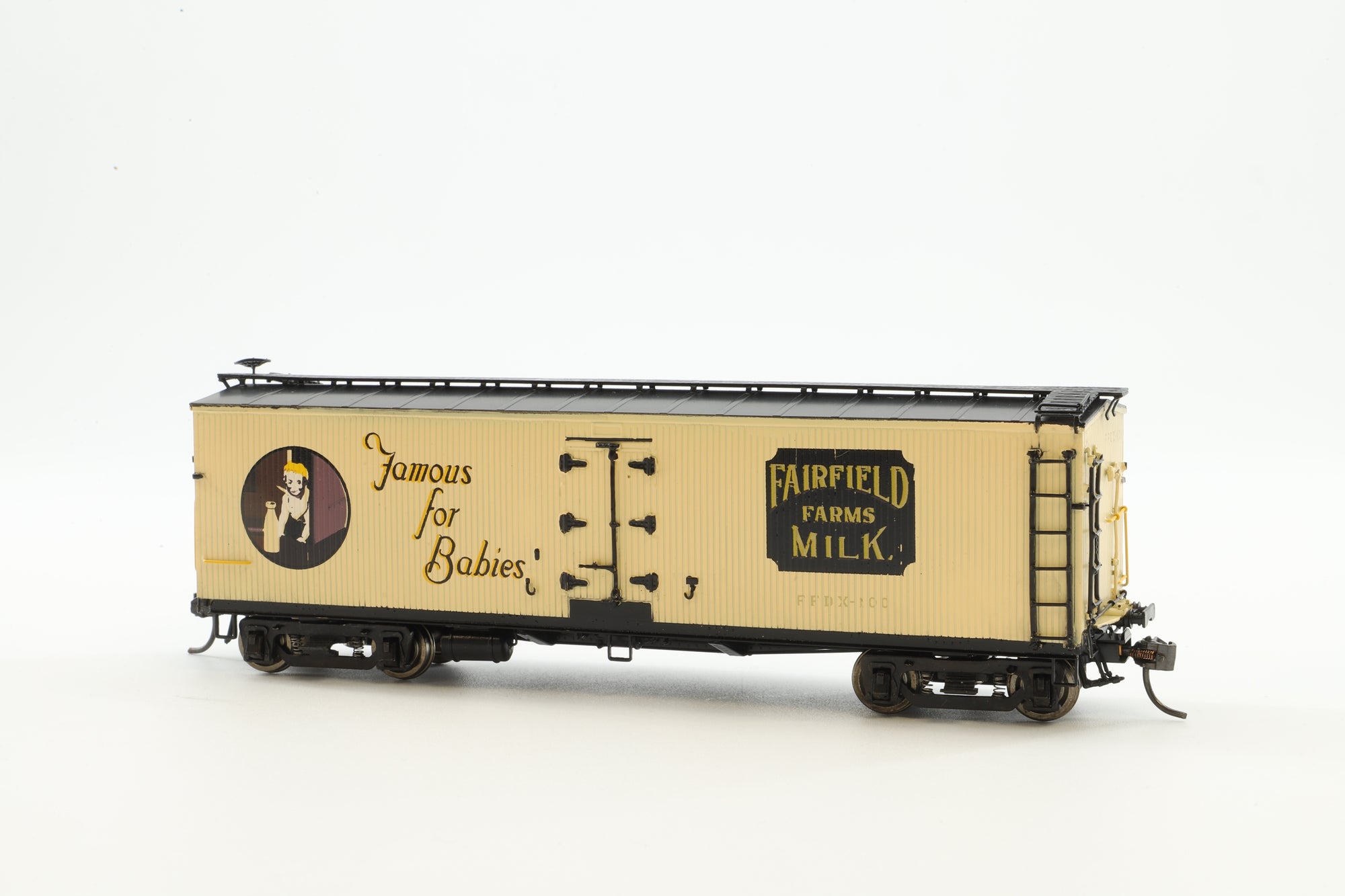 Precision Scale HO Brass 16614 Milk Car Set Of 3 cars Fairfield, Supplee, Breyer