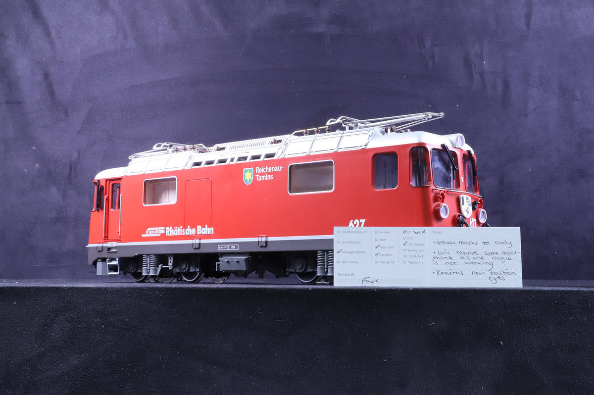 LGB G Scale 29432 Electric Locomotive &#39;627&#39; RHB Locomotive Only DC &amp; DCC Sound