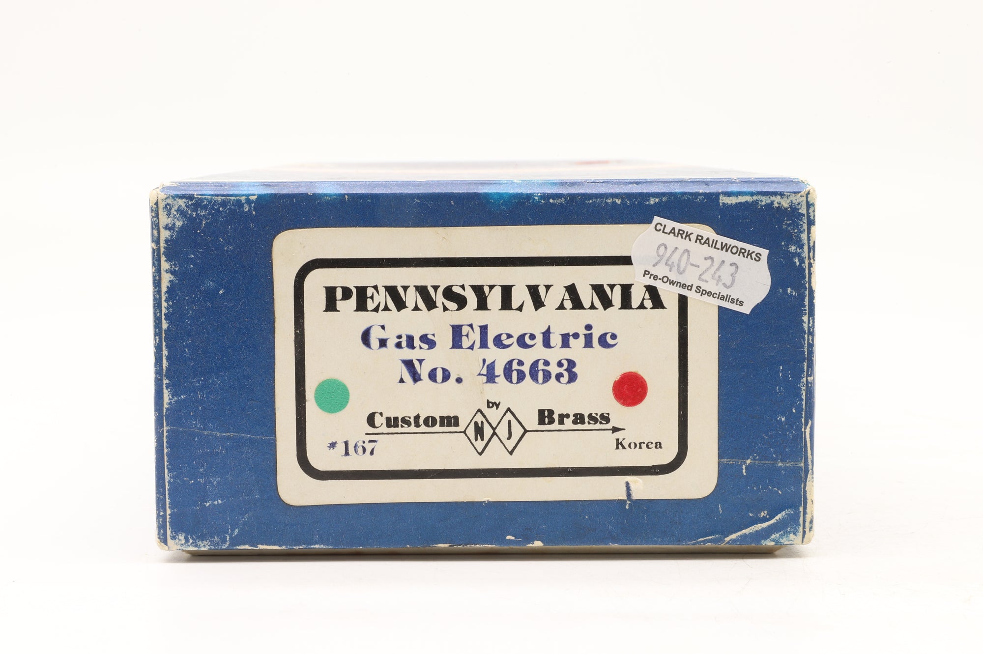 NJ Custom Brass/GOM HO Brass PRR Gas-Electric 'Doodlebug' Railcar #4663 w/ Streamlining