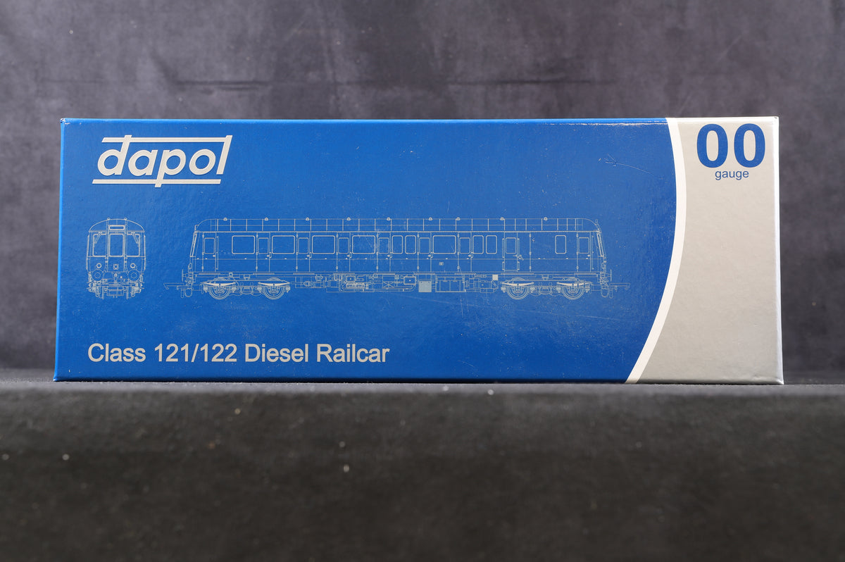 Dapol OO 4D-009-HAT06 Class 121 single car DMU &#39;Bubblecar&#39; 977858 in Railtrack &#39;coaching stock&#39; maroon - Hatton&#39;s limited edition