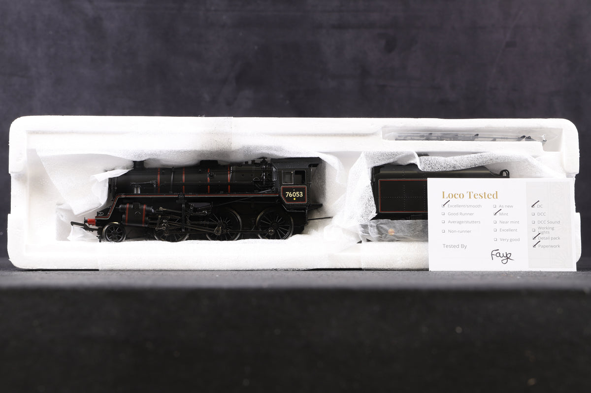 Bachmann OO 32-950 Standard Class 4MT 2-6-0 &#39;76053&#39;&#39; BR Black BR1B Tender E/Emblem