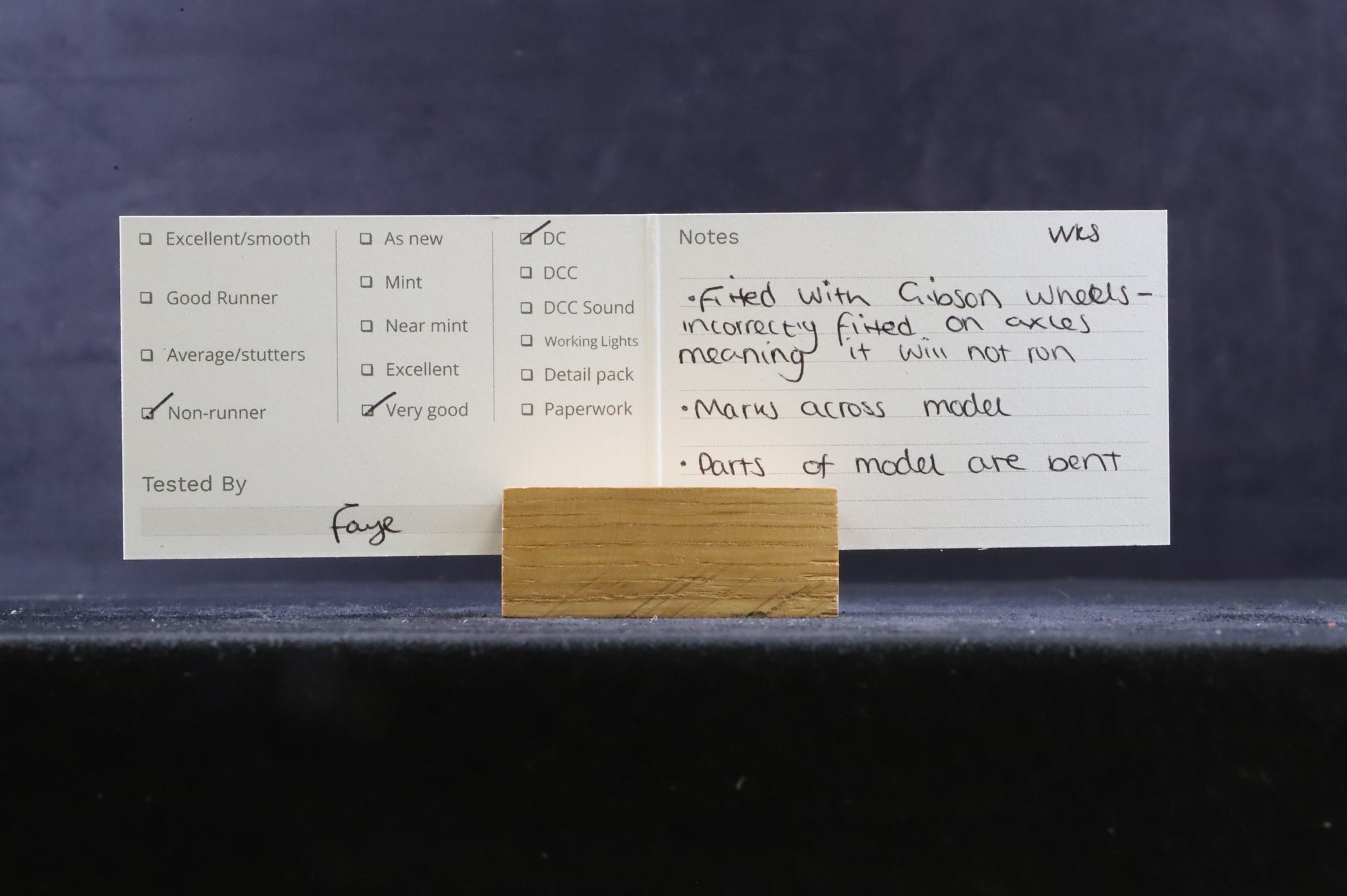 WORKSHOP DJH OO K42 CR 918 4-6-0 '17902' LMS Black NON RUNNER