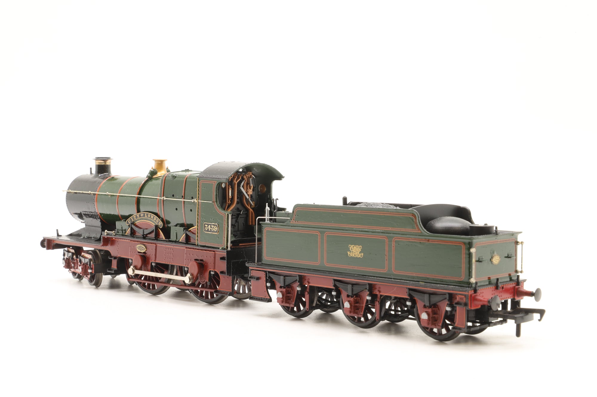 Bachmann OO 31-727 City Class 4-4-0 3439 'City of London' in Lined GWR Green w/ Monogram