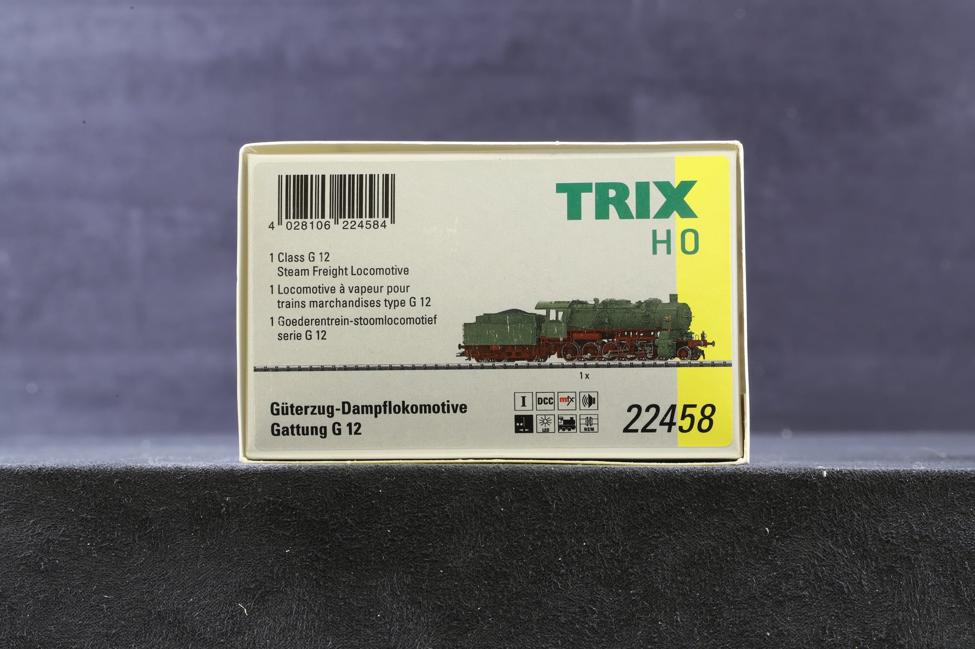 Trix HO 22458 Class G 12 Steam Freight Locomotive DCC/ MFX Sound fitted