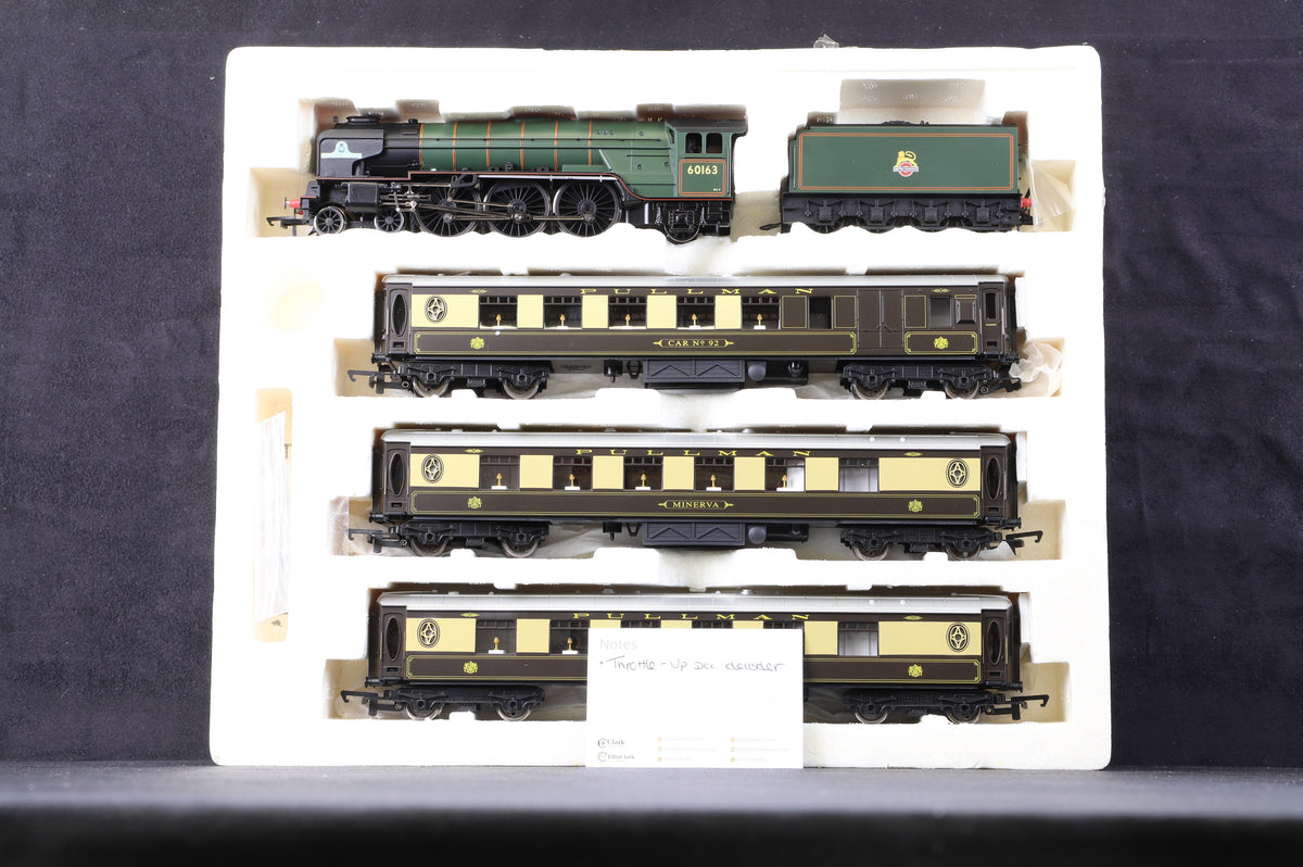 Hornby OO R3093 Peppercorn A1 Class &#39;Tornado&#39; &#39;60163 BR Green E/C &#39;Torando Pullman&#39; Train Pack, DCC Fitted