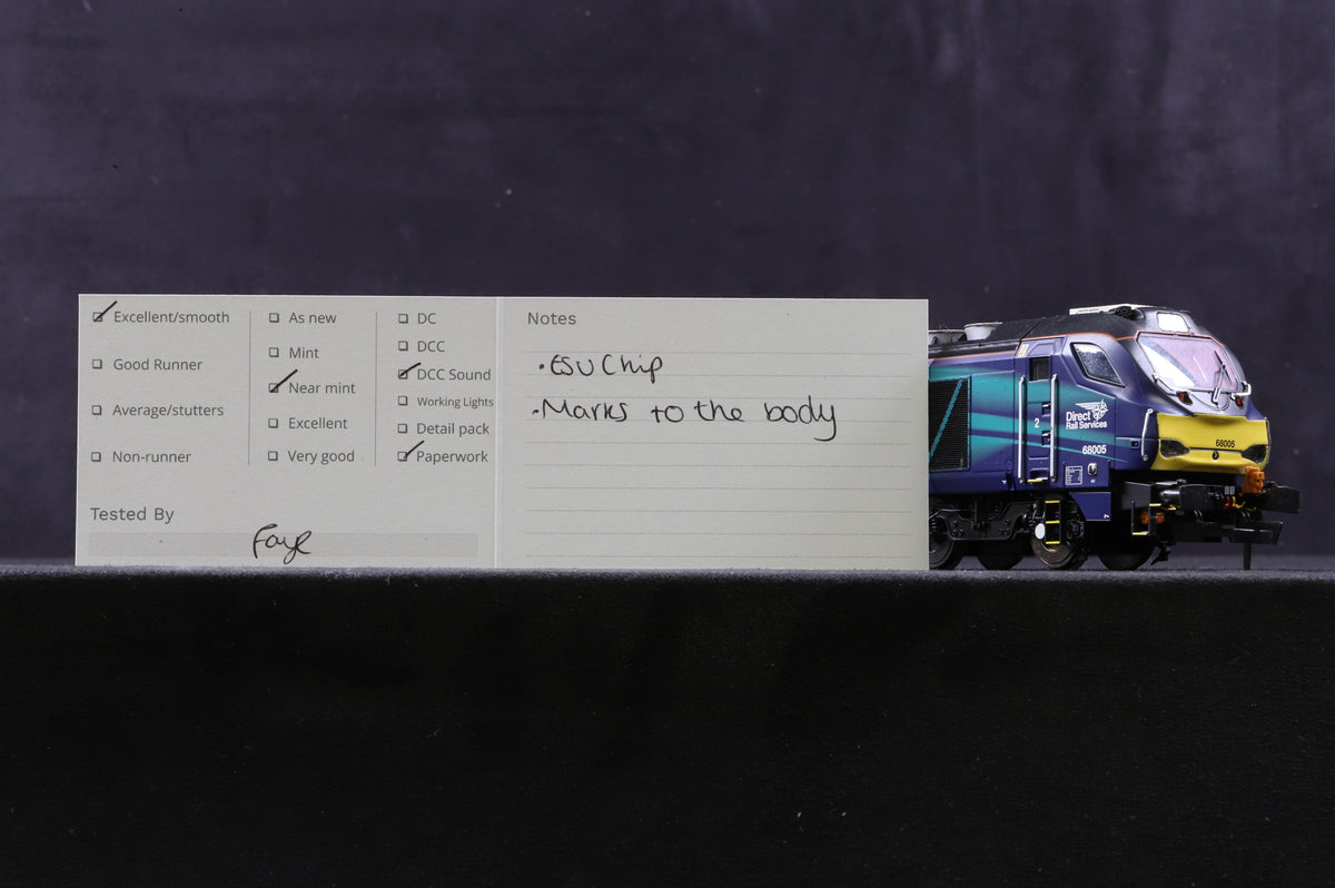 Dapol OO 4D-022-001 Class 68 &#39;68002&#39; &#39;Intrepid&#39; DRS Livery DCC Sound