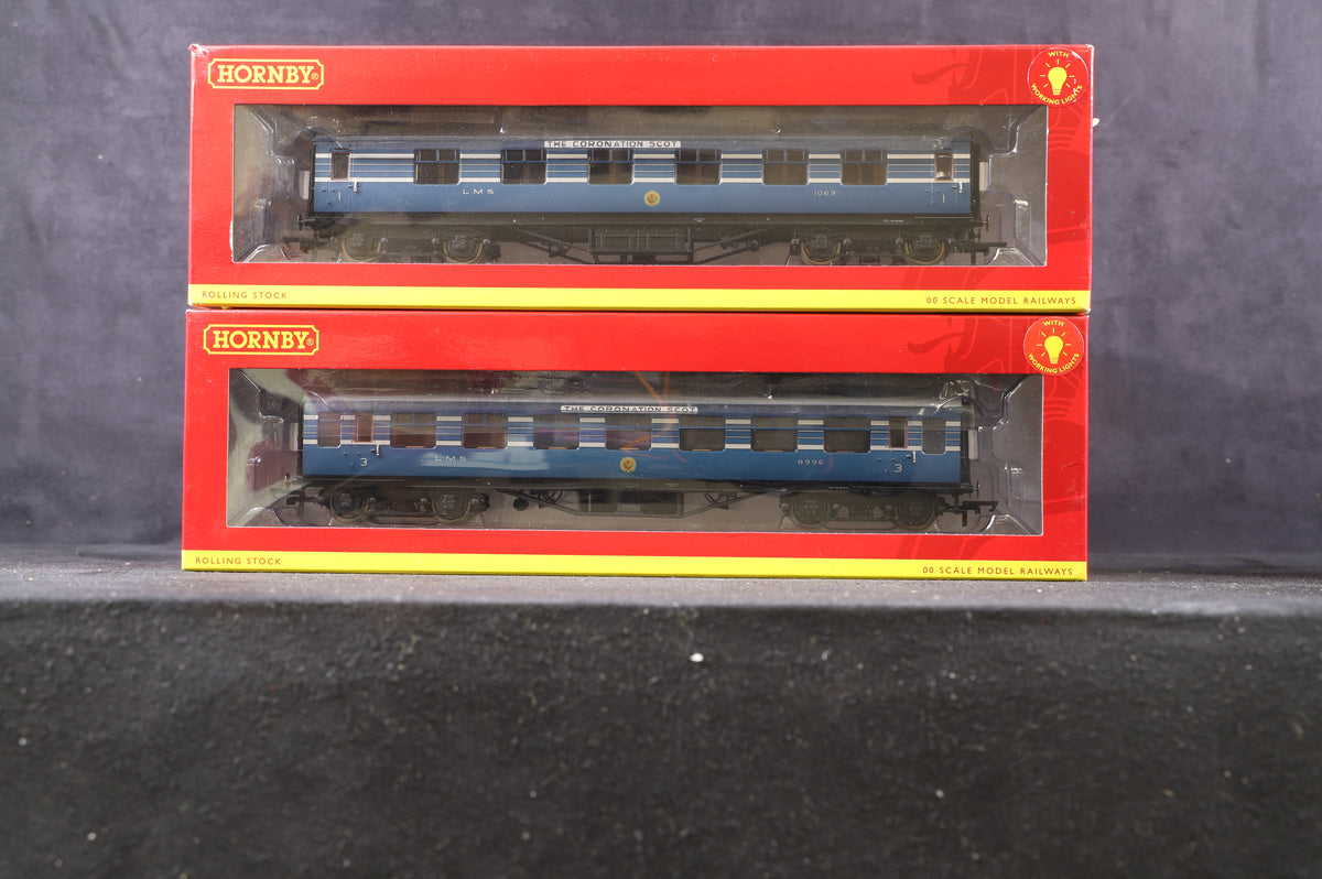 Hornby OO Complete Rake Of 9 LMS Stanier Coronation Scot Coaches