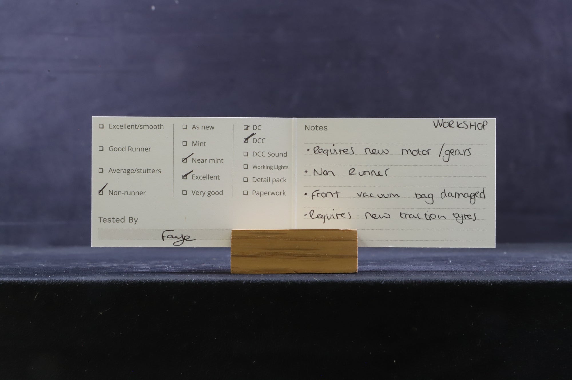 WORKSHOP Hornby Railroad OO R3296X Class D49/1 Hunt 'The Burton' '238' LNER Green DCC Fitted NON RUNNER