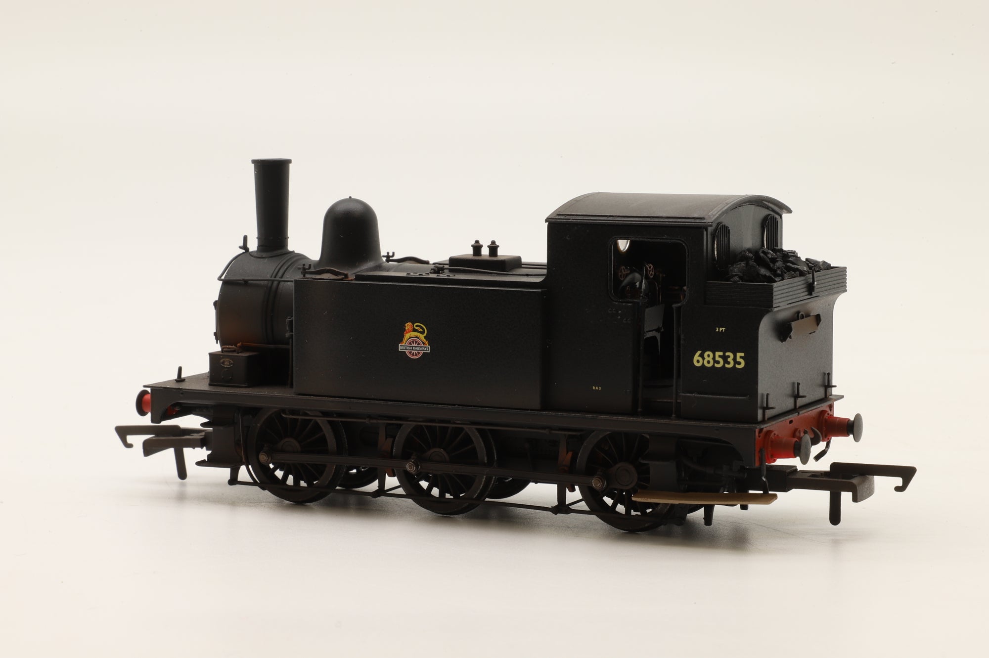 Accurascale OO ACC2434 J67 'Buckjumper' 68535 in BR Black w/ Early Crests – TMC Weathered