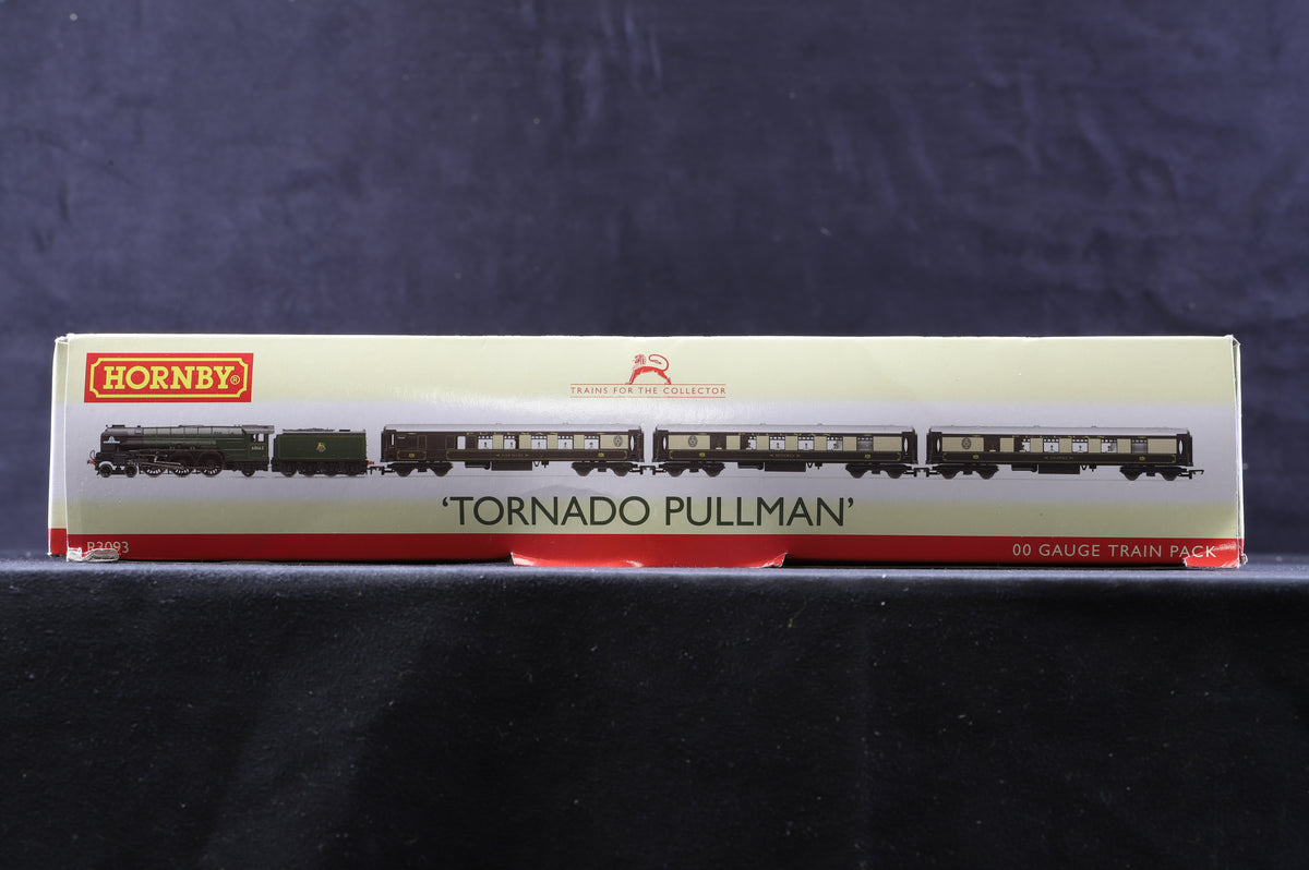 Hornby OO R3093 Peppercorn A1 Class &#39;Tornado&#39; &#39;60163 BR Green E/C &#39;Torando Pullman&#39; Train Pack, DCC Fitted