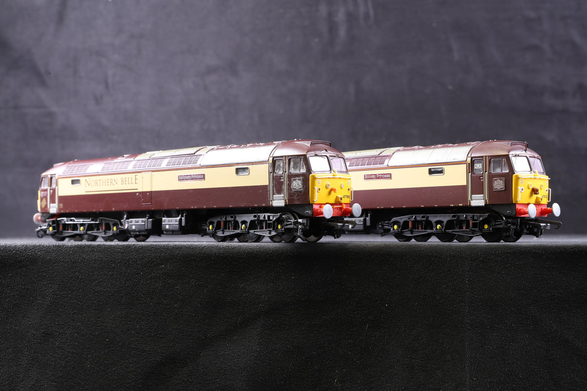 ViTrains OO V2000/1 Twin Pack Class 47s &#39;47790 &amp; 47832&#39; Northern Belle Ltd Ed 130/ 400, DCC Sound