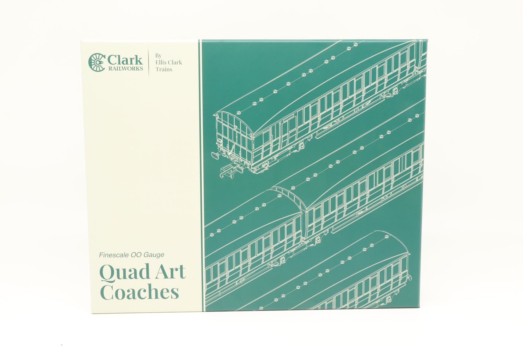 Clark RailWorks OO C2001B Quadart Coaches LNER Teak Set No.74B