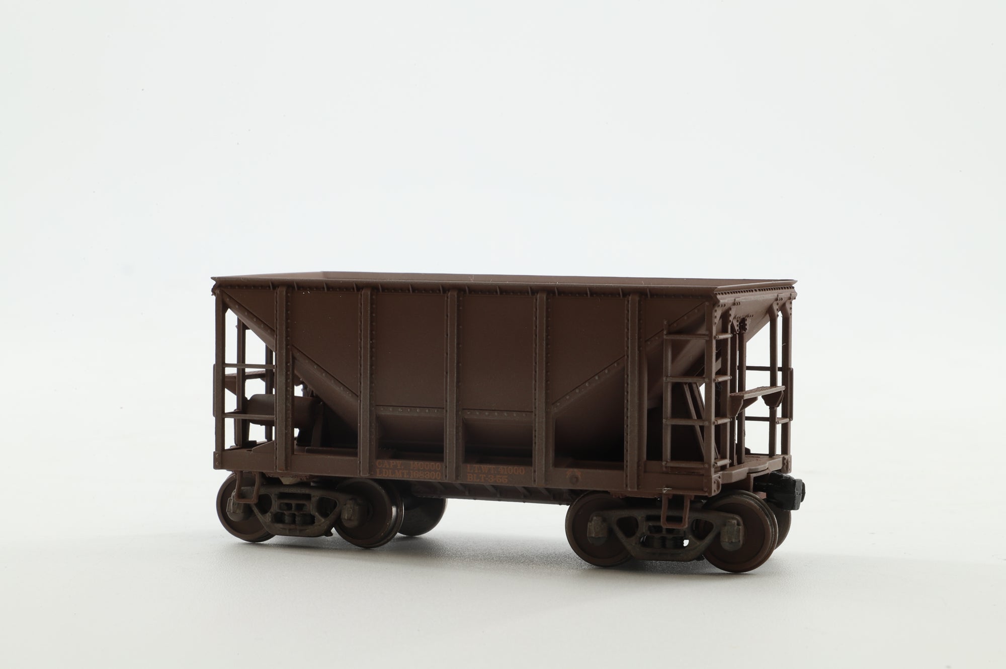 Walthers HO 932-40506 12-Pack of Michigan Ore Cars in Plain Brown - Pro-Weathered